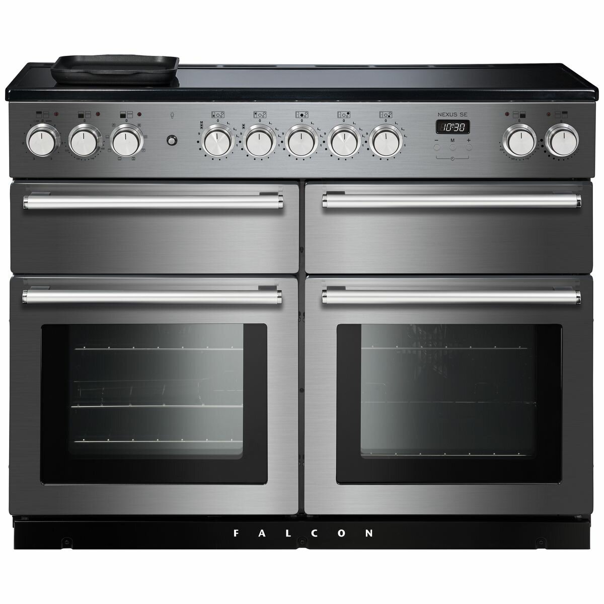 Falcon 110cm Nexus SE Freestanding Electric Oven/Stove Stainless Steel and Chrome NEXSE110EISS-CH hero image