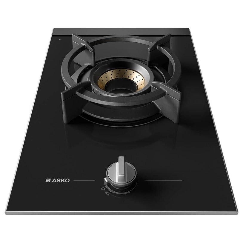 ASKO 33cm Cooktop with Fusion Volcano Burner Black Ceramic Glass