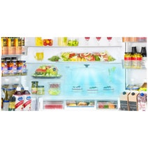Hitachi 735L Multi Drawer French Door Refrigerator Crystal Mirror Glass RZX740RAX hero image