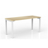 OLG Axis Straightline Desk 1500x600 New Oak Worktop with White Frame OG_AXSD156_NO image NaN