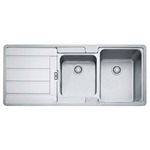 Franke HDX624LHD Hydros 1 and 3/4 Bowl Left Hand Drainer Sink hero image