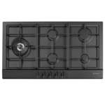 Artusi 90cm Natural Gas Cooktop Matte Black AGH91MB hero image