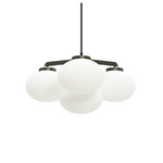 CTO Lighting Cloudesley Small Chandelier Light - Bronze with Opal Glass CLOCHSBZGO hero image