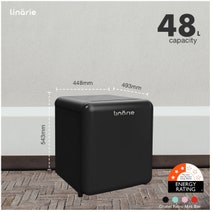 Linarie 48L Chatel Black Retro Mini Fridge LK48MBBLACK hero image
