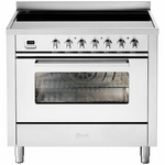 ILVE 90cm Pro-Line Single Electric Oven with Induction Cooktop LBI09WMPSS hero image