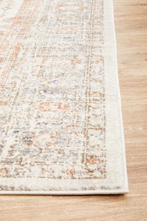 Rug Culture Mayfair Oversize Silver & Peach Rug 400X300CM - MAY-LOR-SIL-400X300 hero image