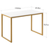 Zinus Home Office Computer Desk Gold 119cm AU-UTDDT1ZC-47G image NaN