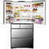 Hitachi 735L Multi Drawer French Door Refrigerator Crystal Mirror Glass RZX740RAX image NaN