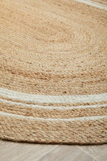 Rug Culture Nosa Large Natural & White Rug 280X190CM OVAL - NSA-111-OVL-280X190 hero image