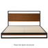Zinus Ironline Metal & Wood Bed Frame Queen AU-IRPBH-Q image NaN