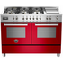 Bertazzoni 120cm Professional Series Dual Fuel Oven/Stove PRO1206GMFEDROT image NaN
