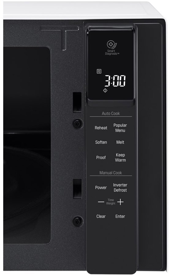 Lg ms4296ows neochef smart inverter 1200w white online microwave oven
