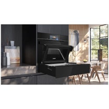 Siemens iQ700 14cm Steam Drawer Gloss Black BD911C1B0 hero image