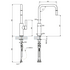 Armando Vicario LUZ-BC Luz Kitchen Mixer Tap with Pull Out image NaN