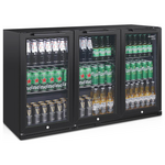 Husky 280L Eco Triple Door Bar Fridge Black C3HECO840BKAU hero image