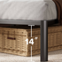 Zinus Double Metal Bed Frame Black AU-MPRC-16D image NaN