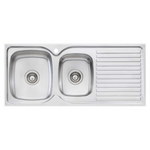 Oliveri Endeavour 1 and 3/4 Bowl Topmount Sink with Right Hand Drainer EE11  hero image