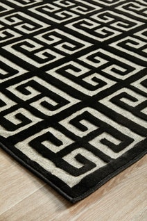 Rug Culture York Large Black & Natural Rug 290X200CM - YRK-BREN-GLD-290X200 hero image