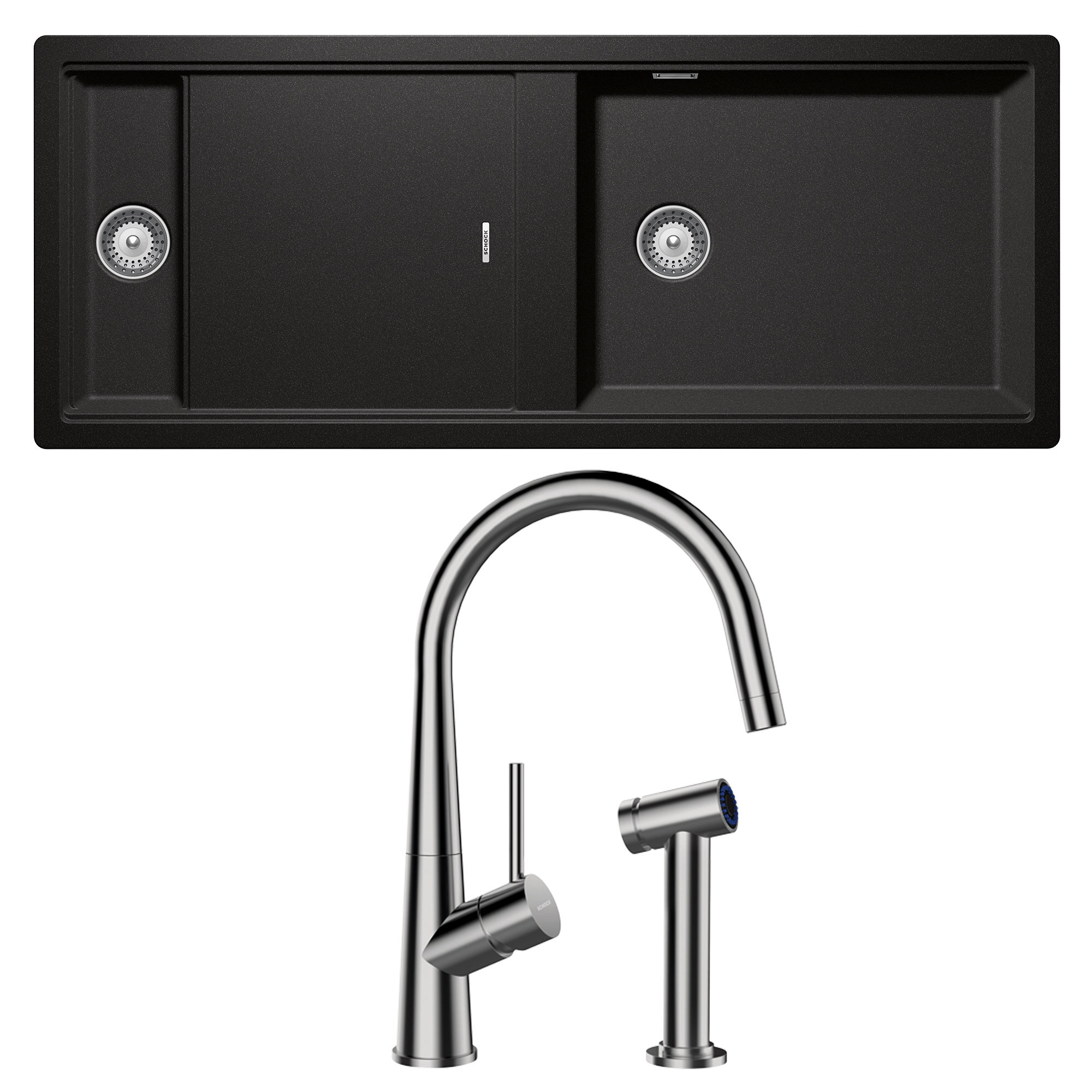 Abey PD150ST Schock Preparation Station Double Bowl Sink with Tap hero image