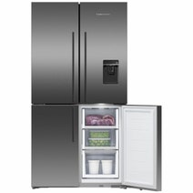Fisher & Paykel Series 7 538L Quad Door Refrigerator with Ice and Water Black Stainless Steel RF605QDUVB2 hero image