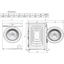Beko 10kg Front Load Washing Machine with Steam White BFLB1010W hero image