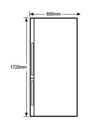 Fisher & Paykel Series 5 494L Bottom Mount Refrigerator Stainless Steel Left Hinge RF522BLPX6 hero image