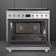 Smeg 90cm Classic Dual Fuel Freestanding Oven Stainless Steel CS9GMXA2 hero image