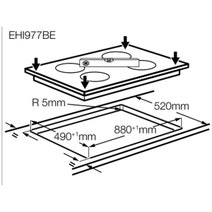 Electrolux 90cm 7 Zone Induction Hob2Hood Cooktop EHI977BE hero image