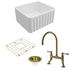 Turner Hastings Novi 50 Butler Sink Pack with Brushed Brass Ludlow Bridge Mixer Tap and Accessories PKG032 image NaN
