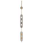 CTO Lighting Modulo Vertical Pendant Light - Satin Brass MODPEVLSBSKMO hero image