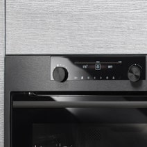 ASKO 60cm Pyrolytic Craft Built-In Oven-Black Steel OP8687B hero image