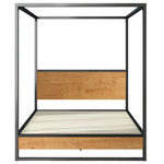 Zinus Queen Canopy Bed Frame Black AU-IRPBHC-14Q hero image