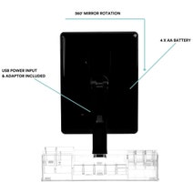 Homedics Radiance LED Beauty Mirror with Organiser- Black MIR-LB3000-BK-AU hero image