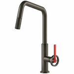 Gessi Officine V Pull Out Kitchen Mixer Tap 60203BMB hero image
