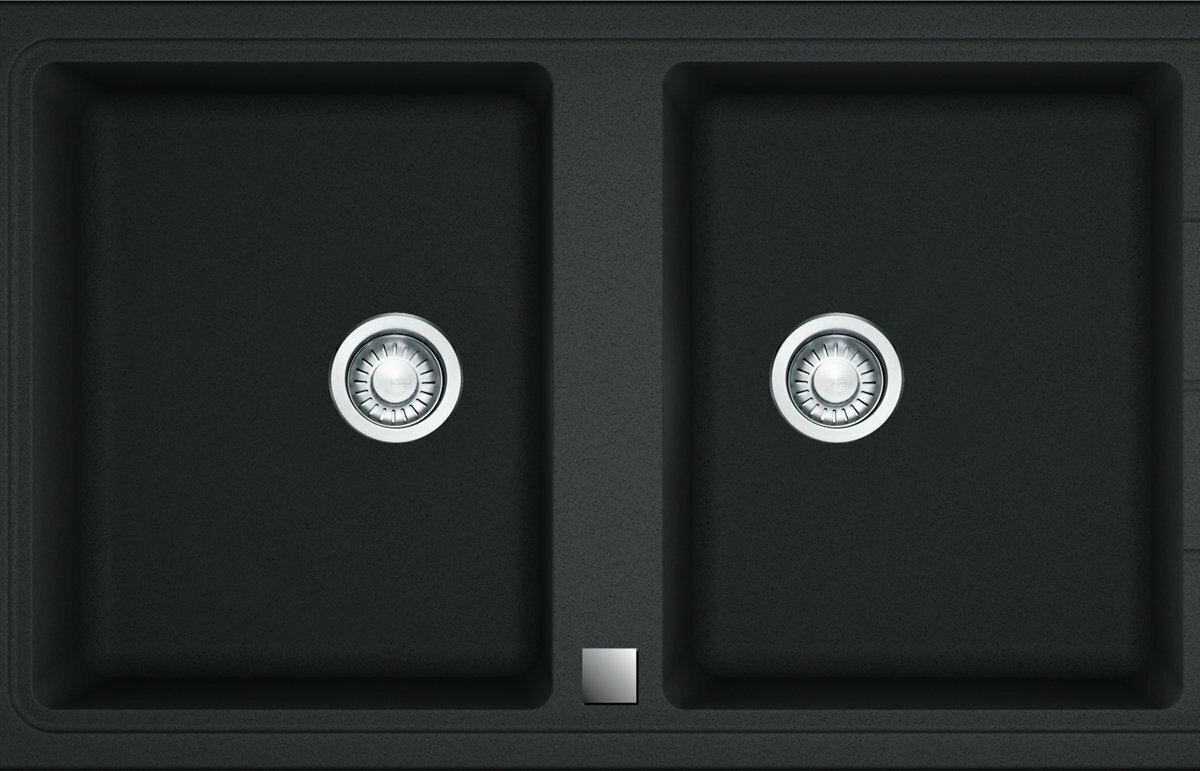 Franke Basis Double Bowl Reversible Drainer Sink BFG621BONYX hero image