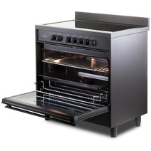 DeLonghi 90cm Deluxe Freestanding Induction Cooker Anthracite DEF1407INDMB hero image