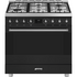 Smeg 90cm Classic Freestanding Dual Fuel Matte Black Stove CS9GMMBA2 image NaN