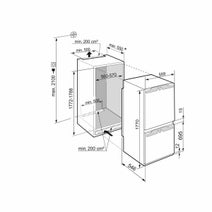 Liebherr Peak Series 254L Integrated Bottom Mount Fridge ICNH5173LH hero image