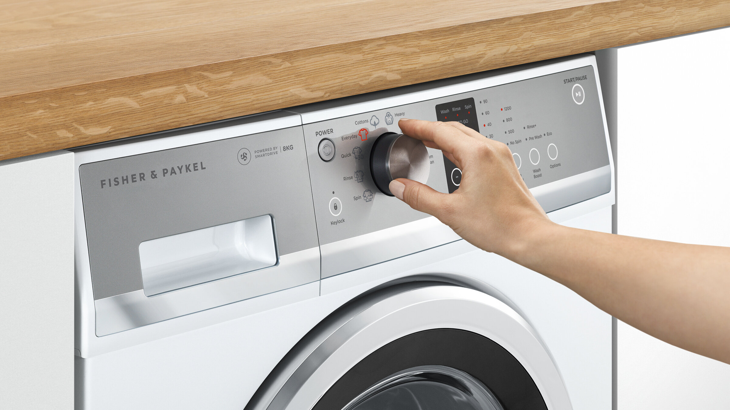 F&p store washing machine