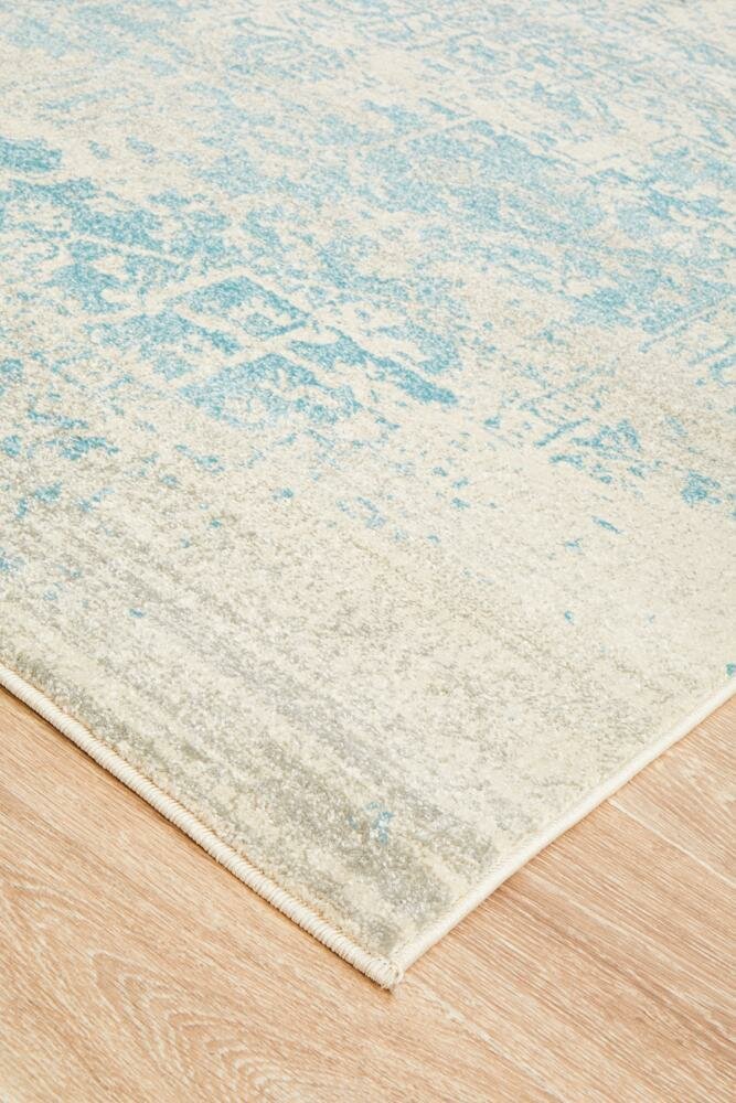 Rug Culture Evoke Oversize White Blue Rug 400X300CM - EVO-253-WBLU-400X300 hero image