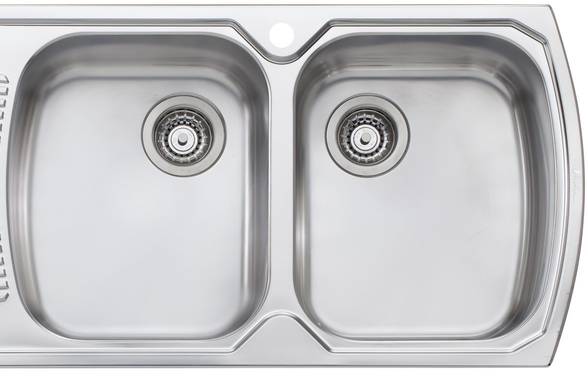 Oliveri MO772 Monet Double Bowl Left Hand Drainer Topmount Sink hero image