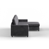 Ostro Ziggy 3 Seater Chaise Sofa Bed LOZIGGMFLI3163 image NaN