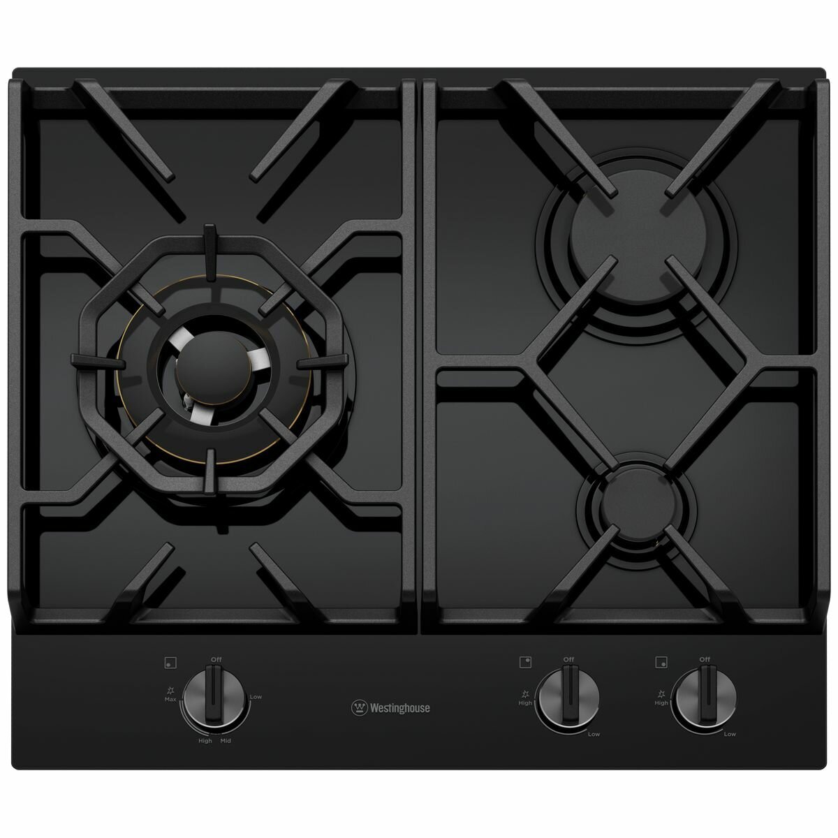 Westinghouse 60cm 3 burner clearance natural gas cooktop whg638bc
