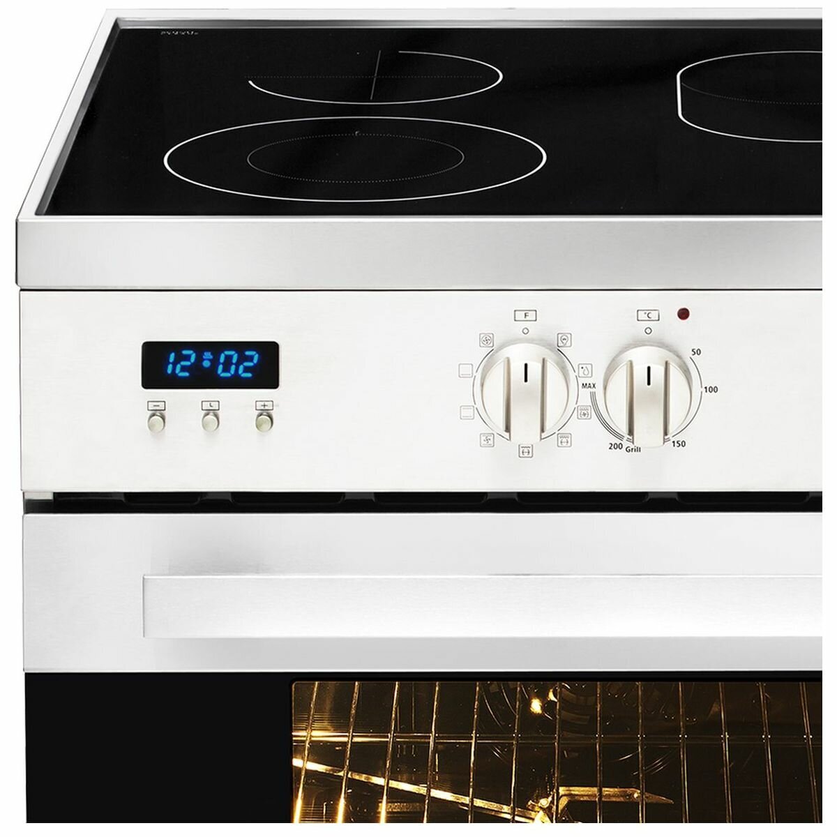 Artusi CAFC95X 90cm Freestanding Electric Oven Stove Appliances