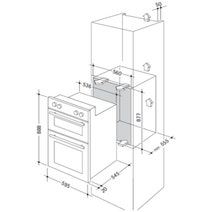 Delonghi 60cm 7 & 2 Function Built-In Life Double Oven NSM7DN hero image