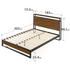 Zinus King Ironline Wood and Metal Bed Frame with Headboard Shelf and USB Ports AU-IRPBHS-14K image NaN