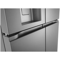 LG 506L French Door Fridge with Slim In-Door Ice and Water Dispenser Stainless Steel GF-L500PL hero image