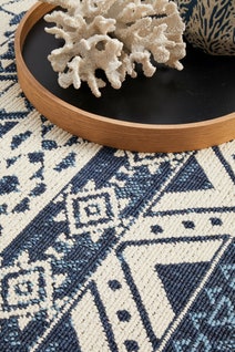 Rug Culture Seaside Medium White & Blue Rug 220X150CM - SSD3333-WHBL-220X150 hero image