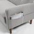Zinus Adair Modern 3 Seater Sofa with Armrest Pockets Light Grey AU-AD-LG-3P image NaN