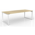 OLG Anvil Straightline Desk 2100x900 New Oak Worktop with White Frame OG_ANSD219_NO image NaN